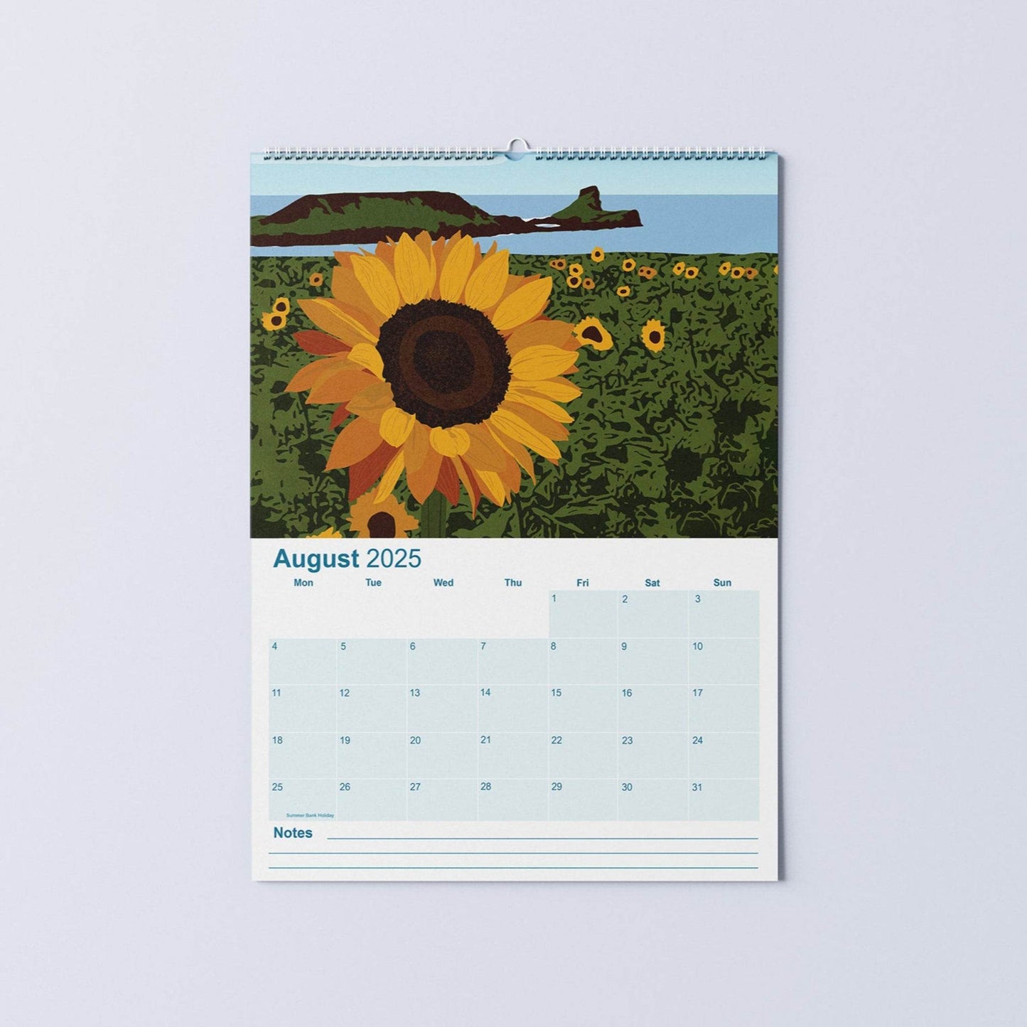 2025 Coastal A3 Wall Calendar - Chloe Evans Designs