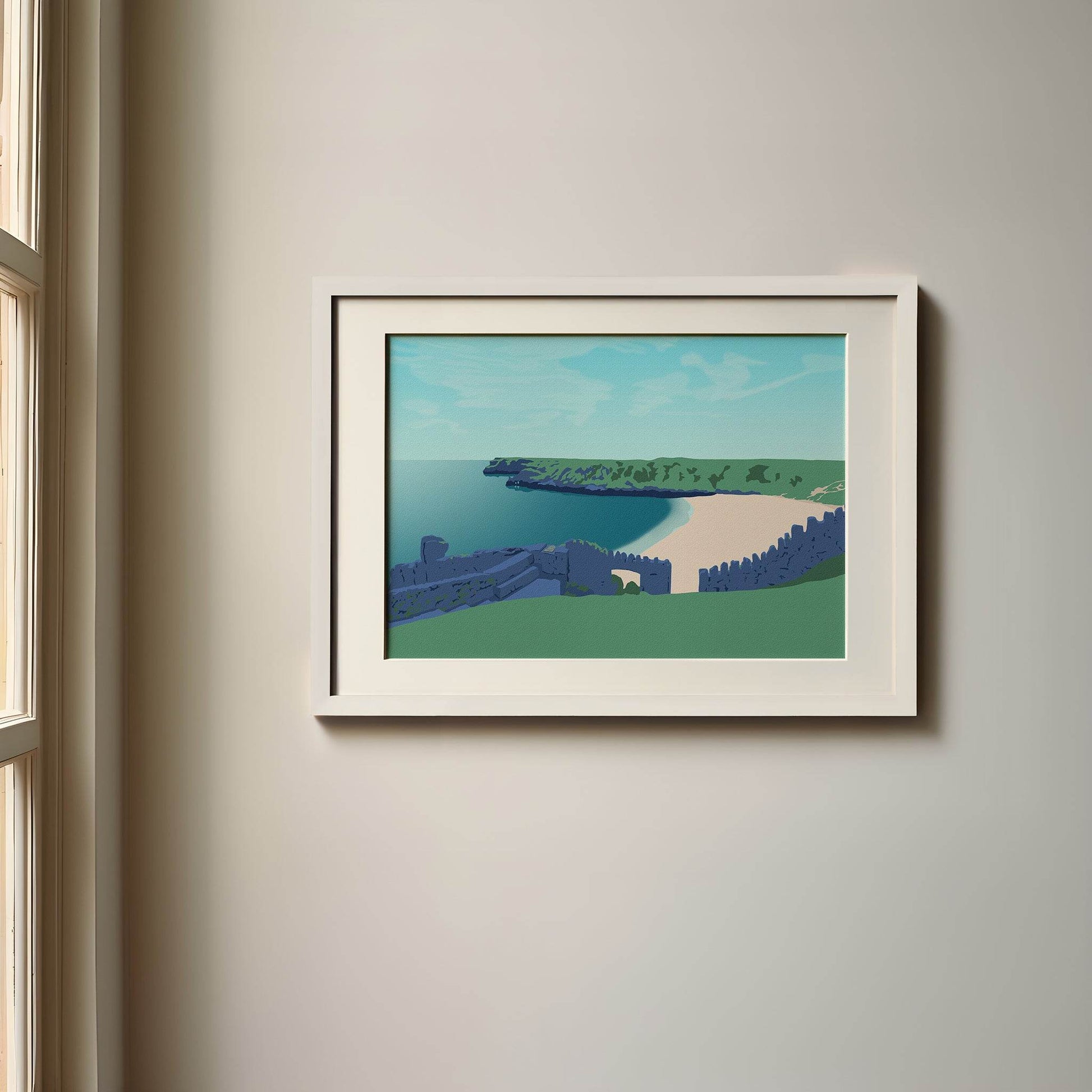 Barafundle Bay Beach Print - Chloe Evans Designs