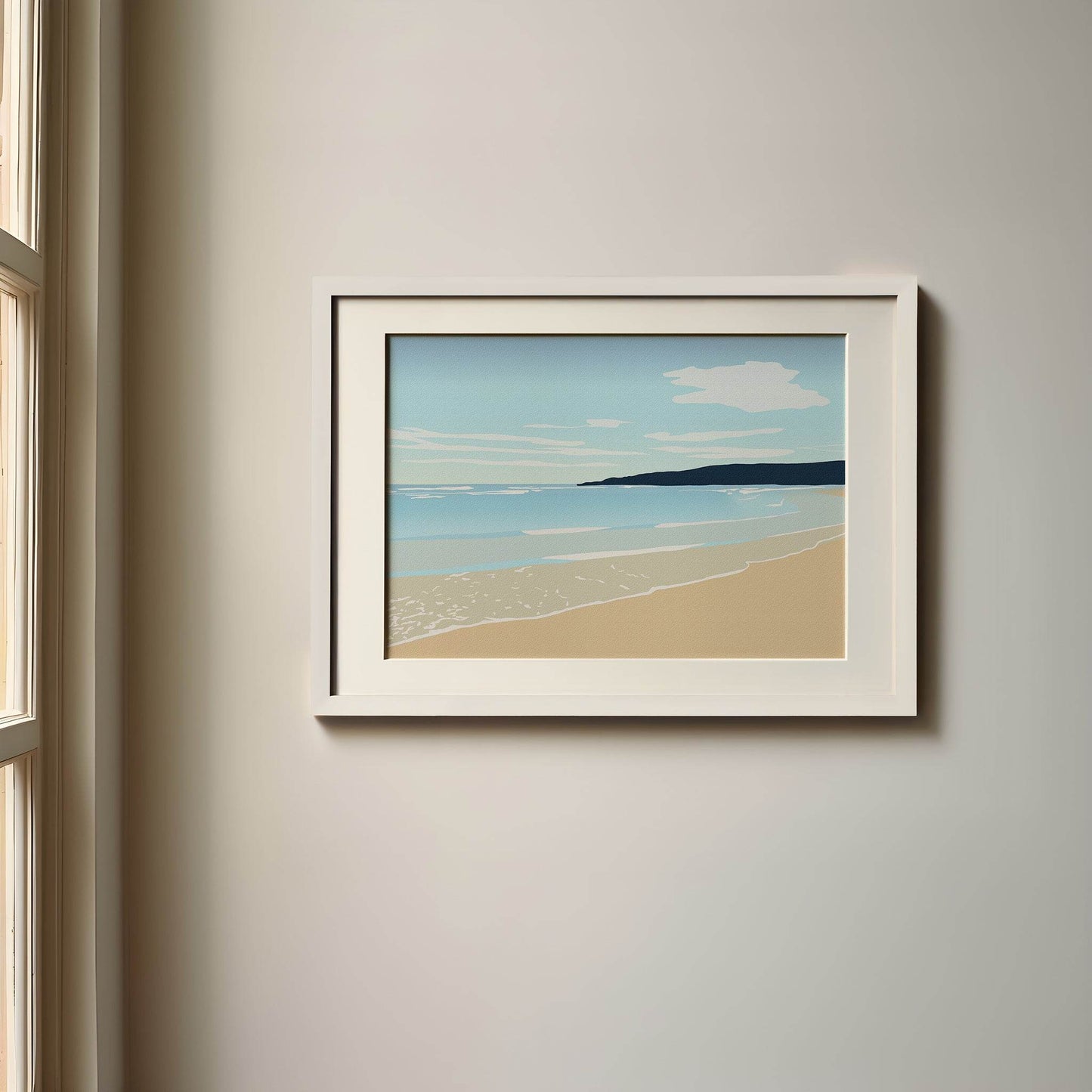 Freshwater West Beach Print - Chloe Evans Designs