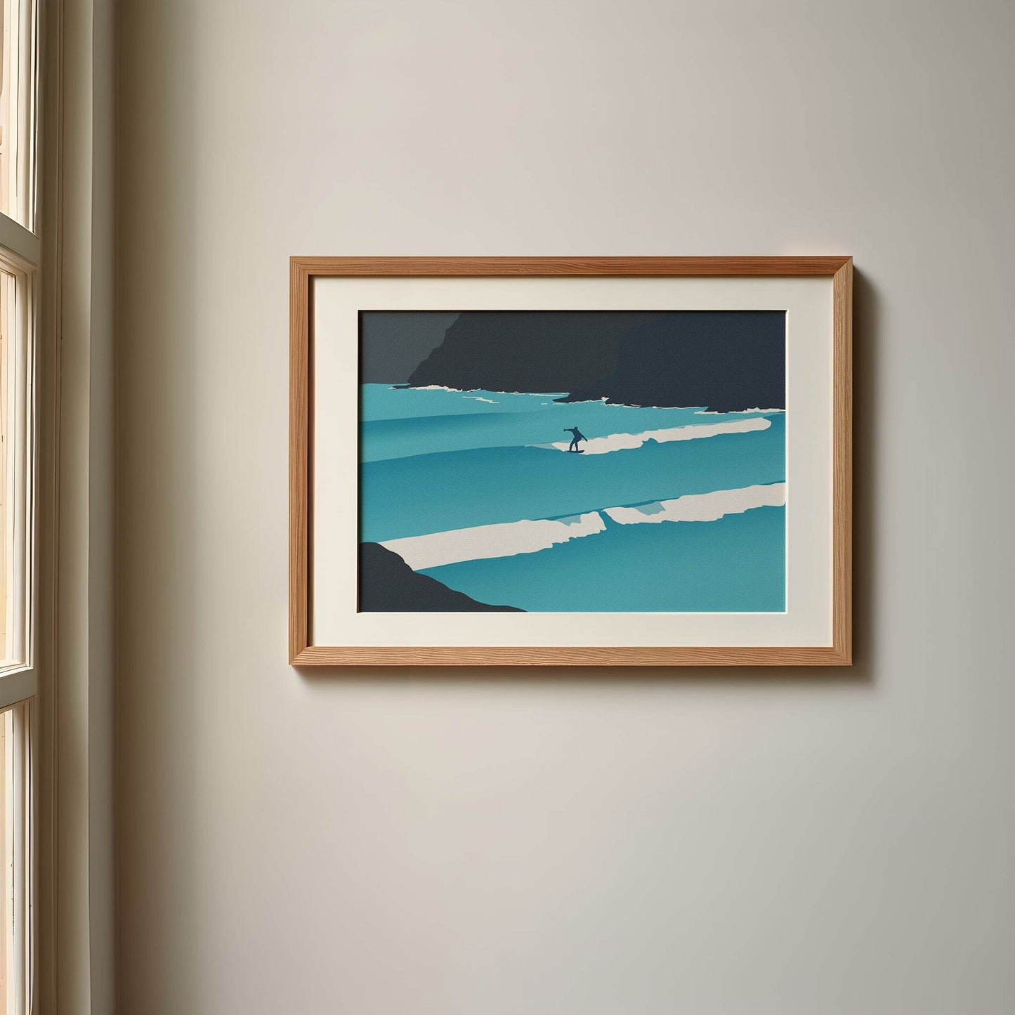 'Gone Surfing' Print - Chloe Evans Designs
