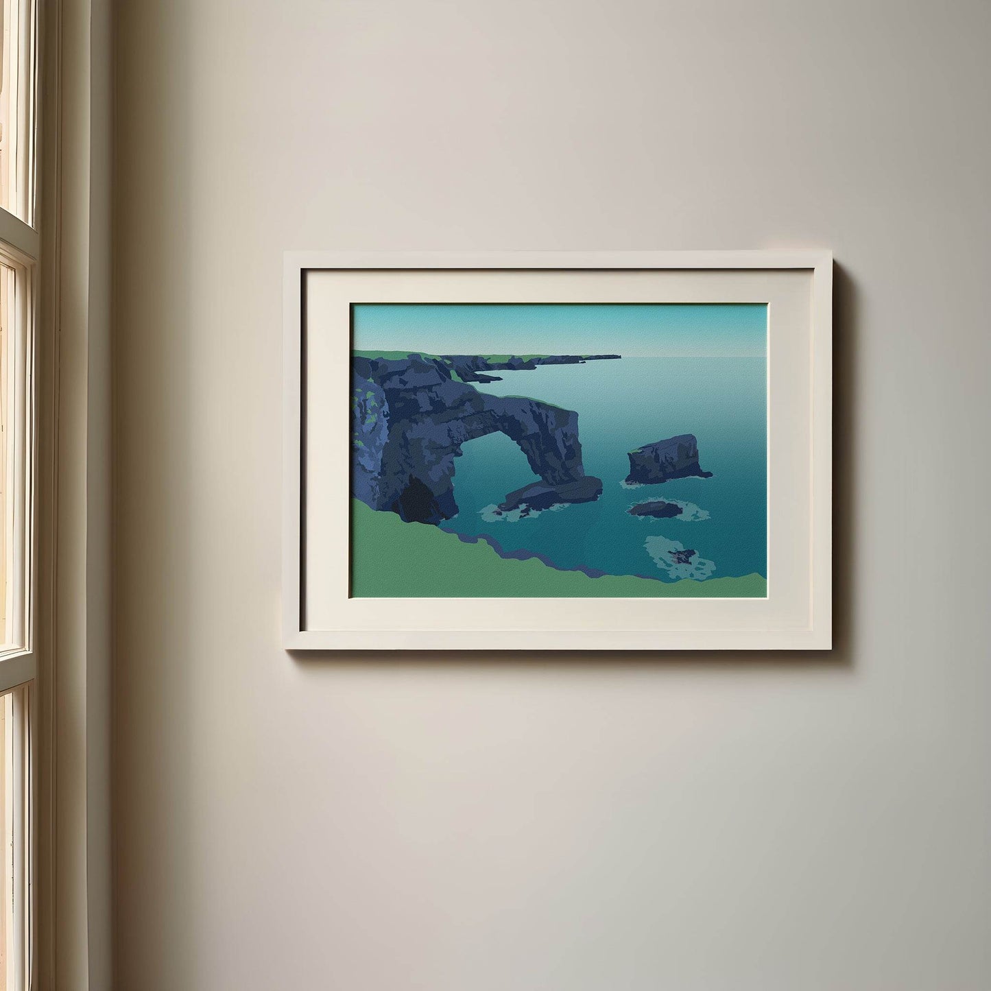 The Green Bridge of Wales Print - Chloe Evans Designs