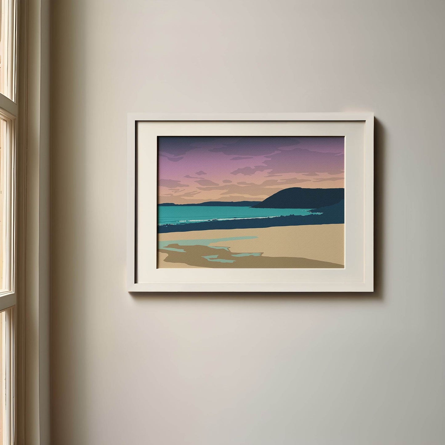 Manorbier Sunset Print - Chloe Evans Designs
