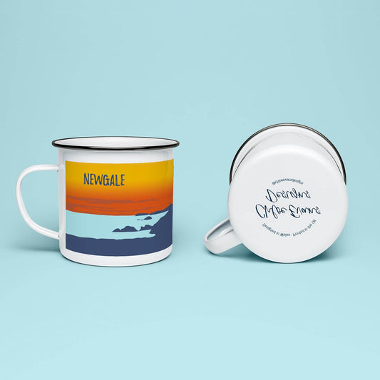 Newgale Sunset Enamel Mug - Chloe Evans Designs
