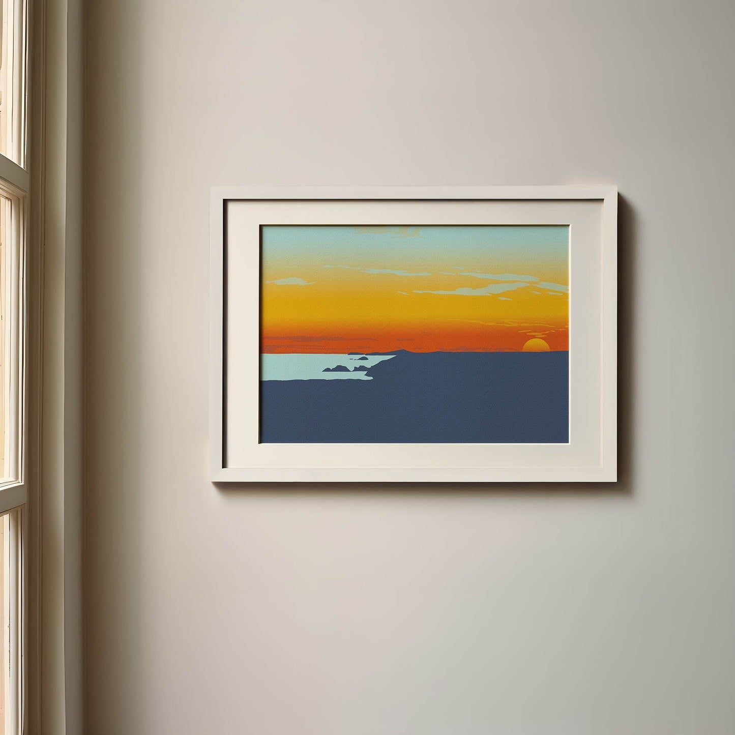 Newgale at Sunset Print - Chloe Evans Designs