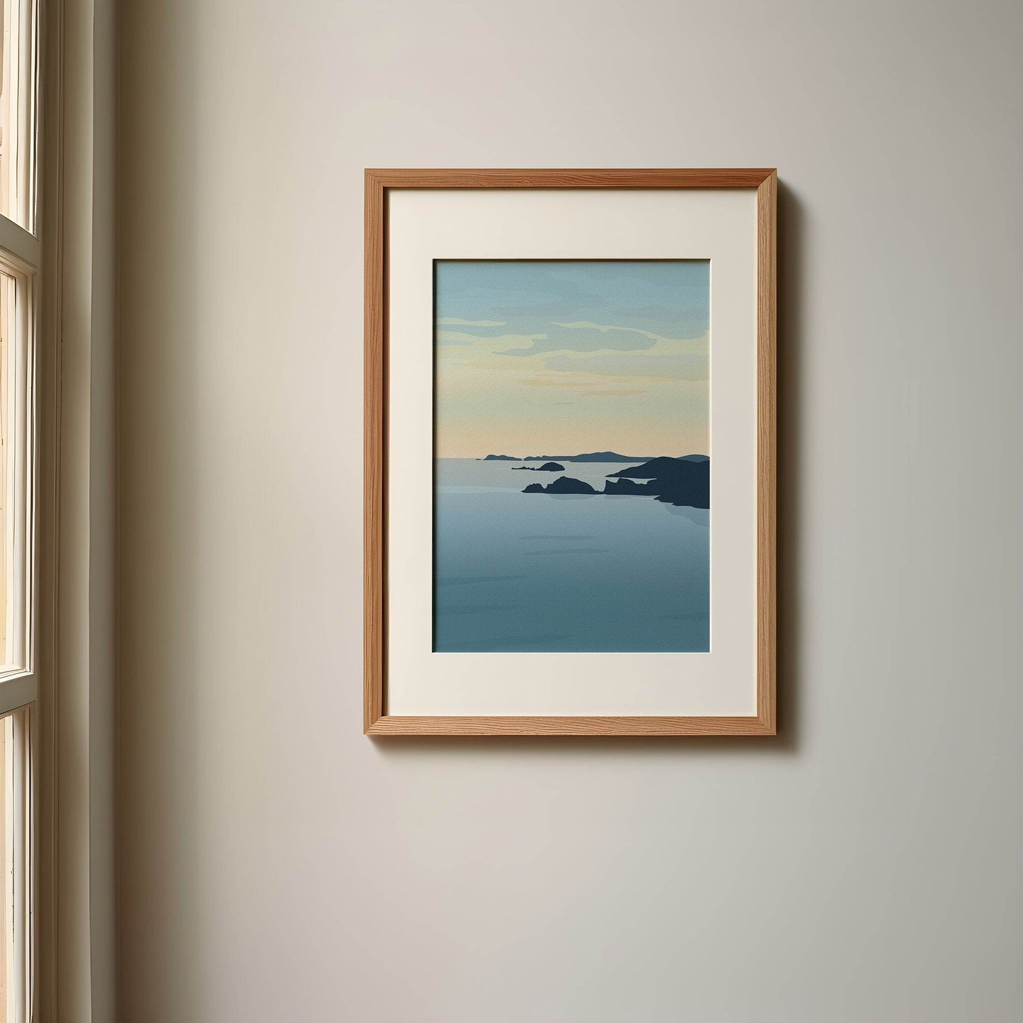 Early Sunset Over Newgale Print - Chloe Evans Designs