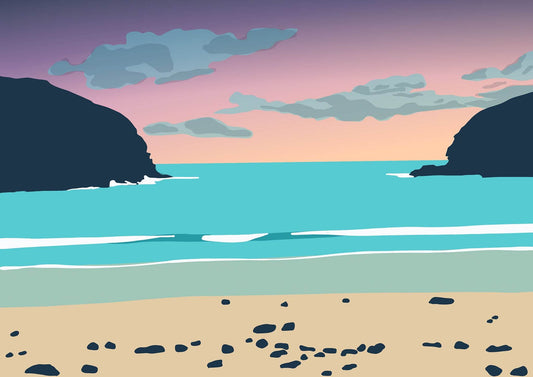 Nolton Haven Sunset Print - Chloe Evans Designs