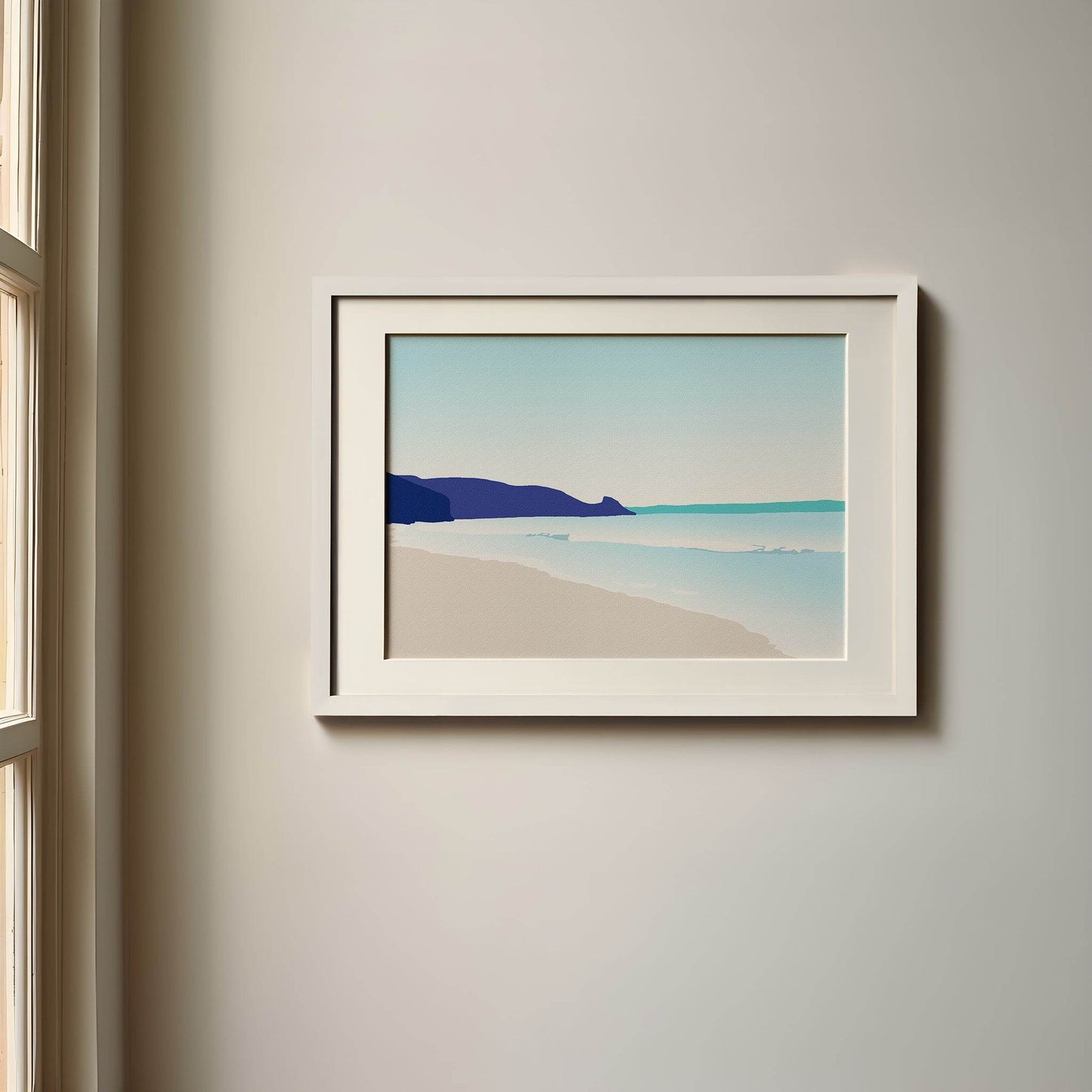 Newgale Beach & Rickets Head Print - Chloe Evans Designs