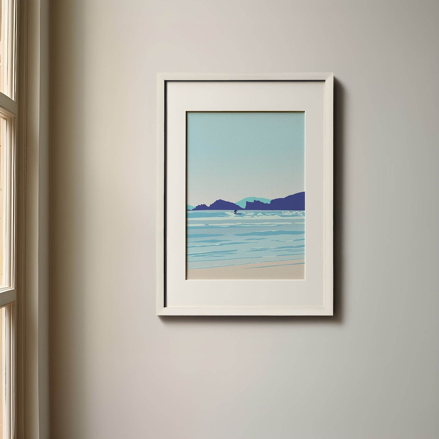 'Surf SUP' Surf and Paddleboarding Print - Chloe Evans Designs