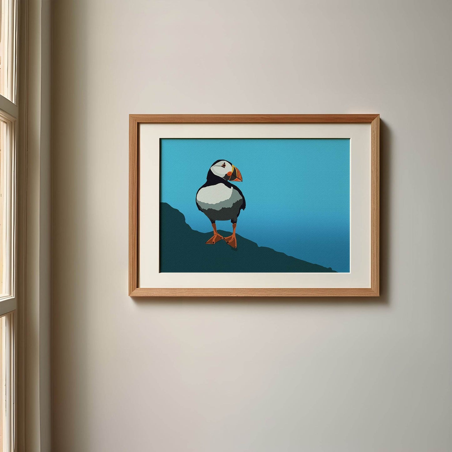 Skomer Island Puffin Print - Chloe Evans Designs
