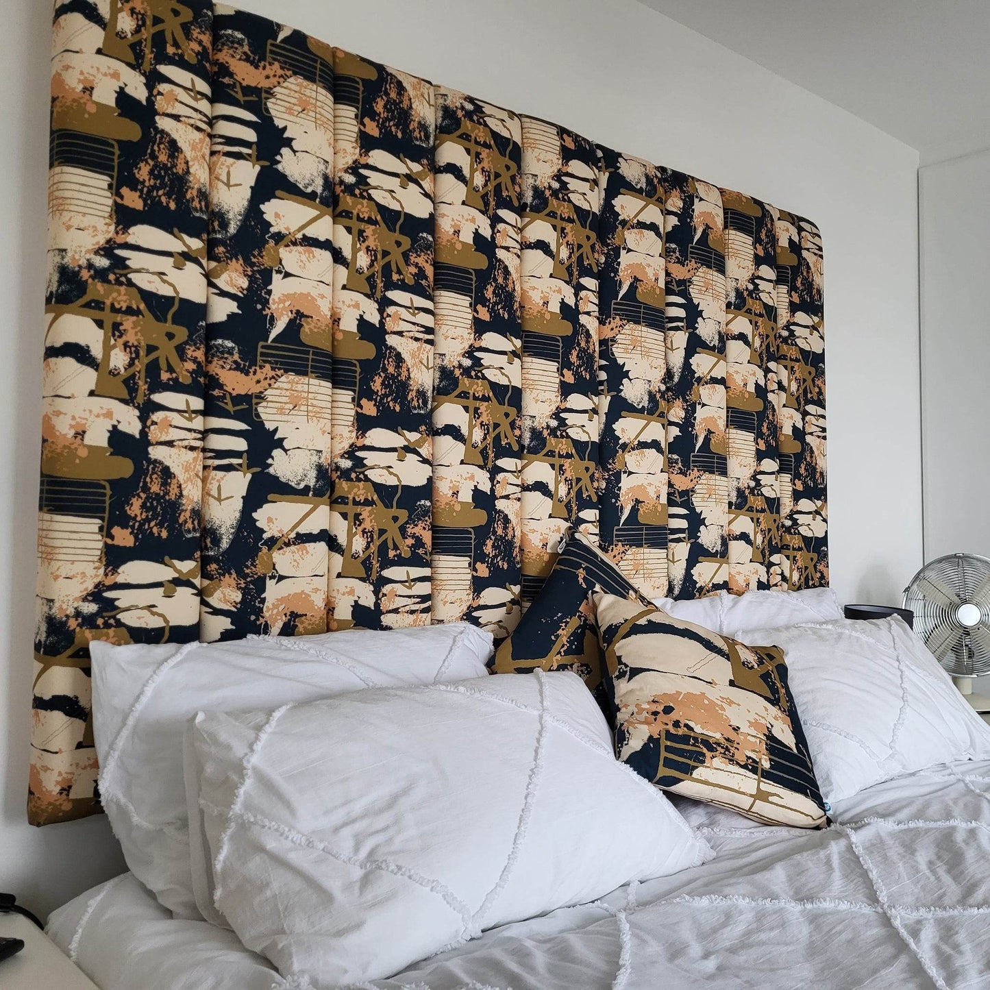 Abstract Coastal Print Cotton Upholstery Fabric – Made to Order - Chloe Evans Designs