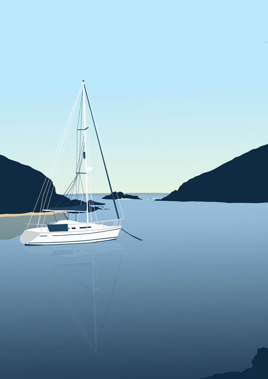 Solva Harbour Print - Chloe Evans Designs
