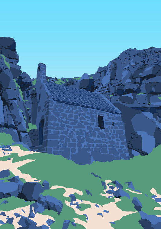 St Govan's Chapel Print - Chloe Evans Designs