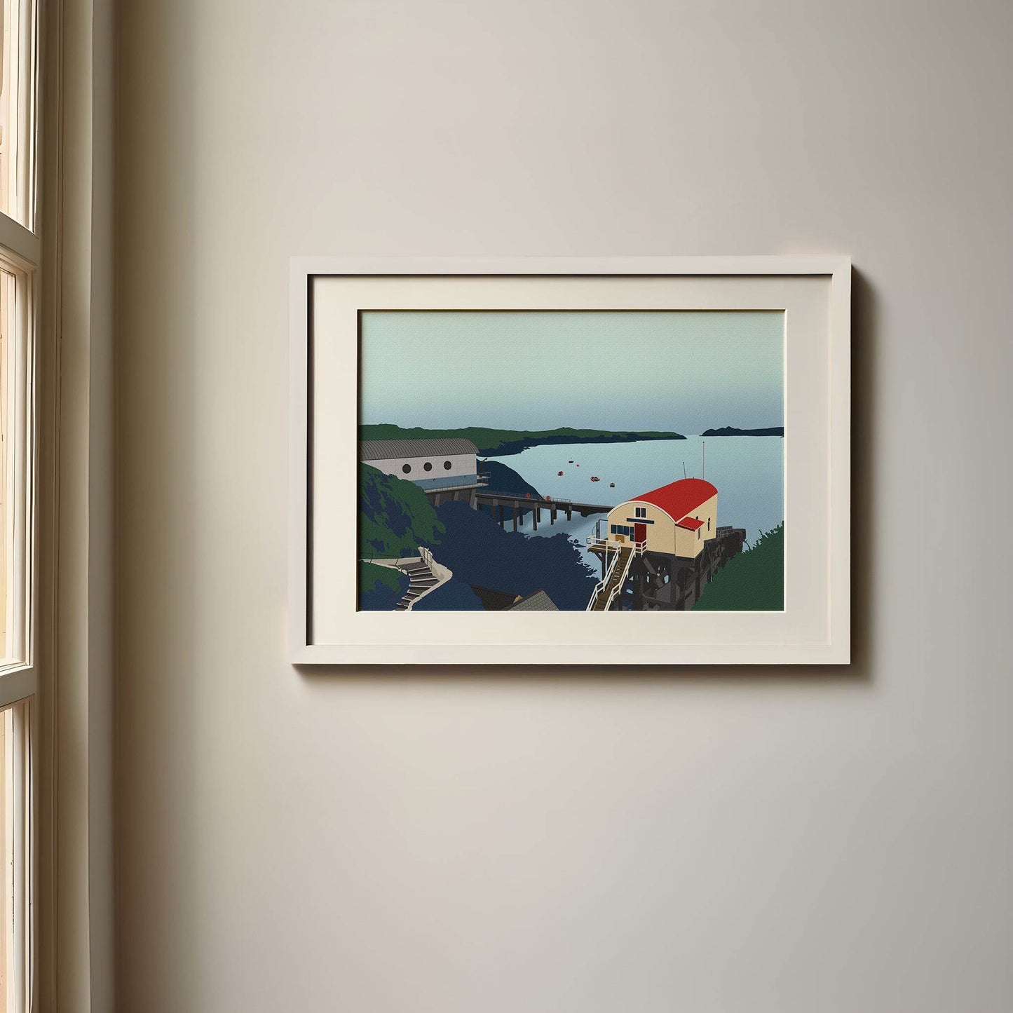 St Justinians Lifeboat Station Print - Chloe Evans Designs