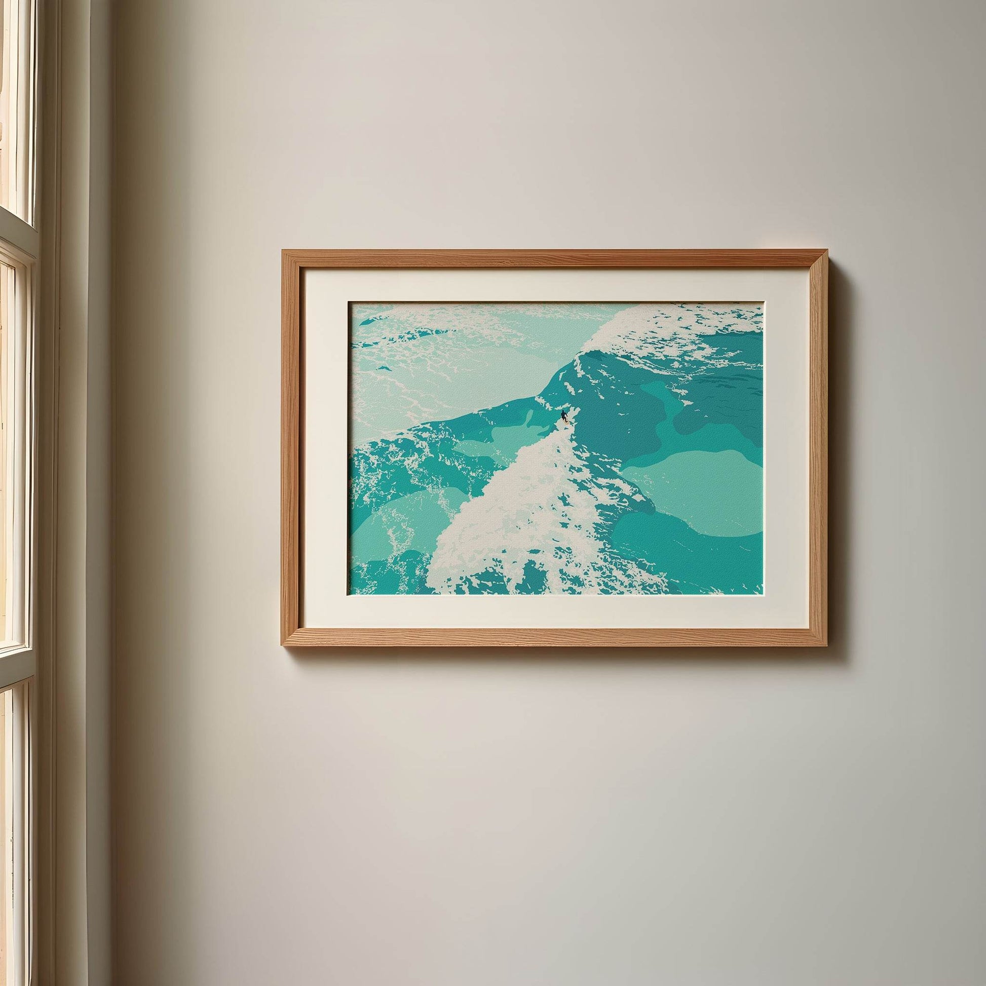'Surfer's Paradise' Surf Print - Chloe Evans Designs