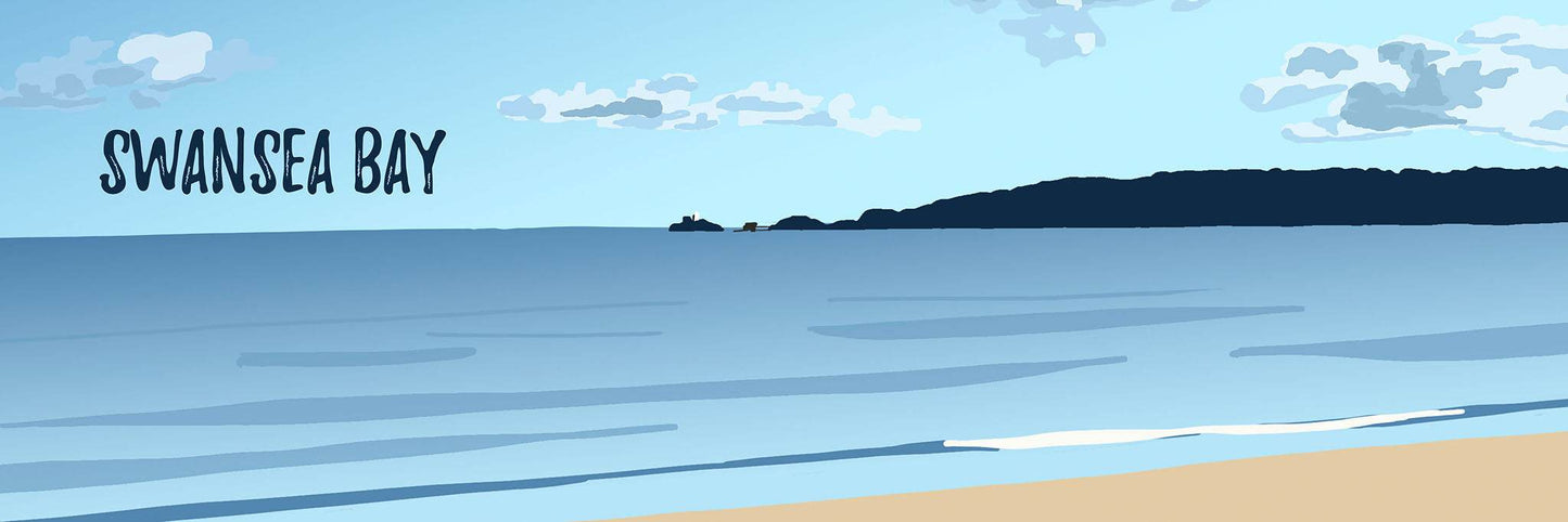 Swansea Bay Enamel Mug - Chloe Evans Designs