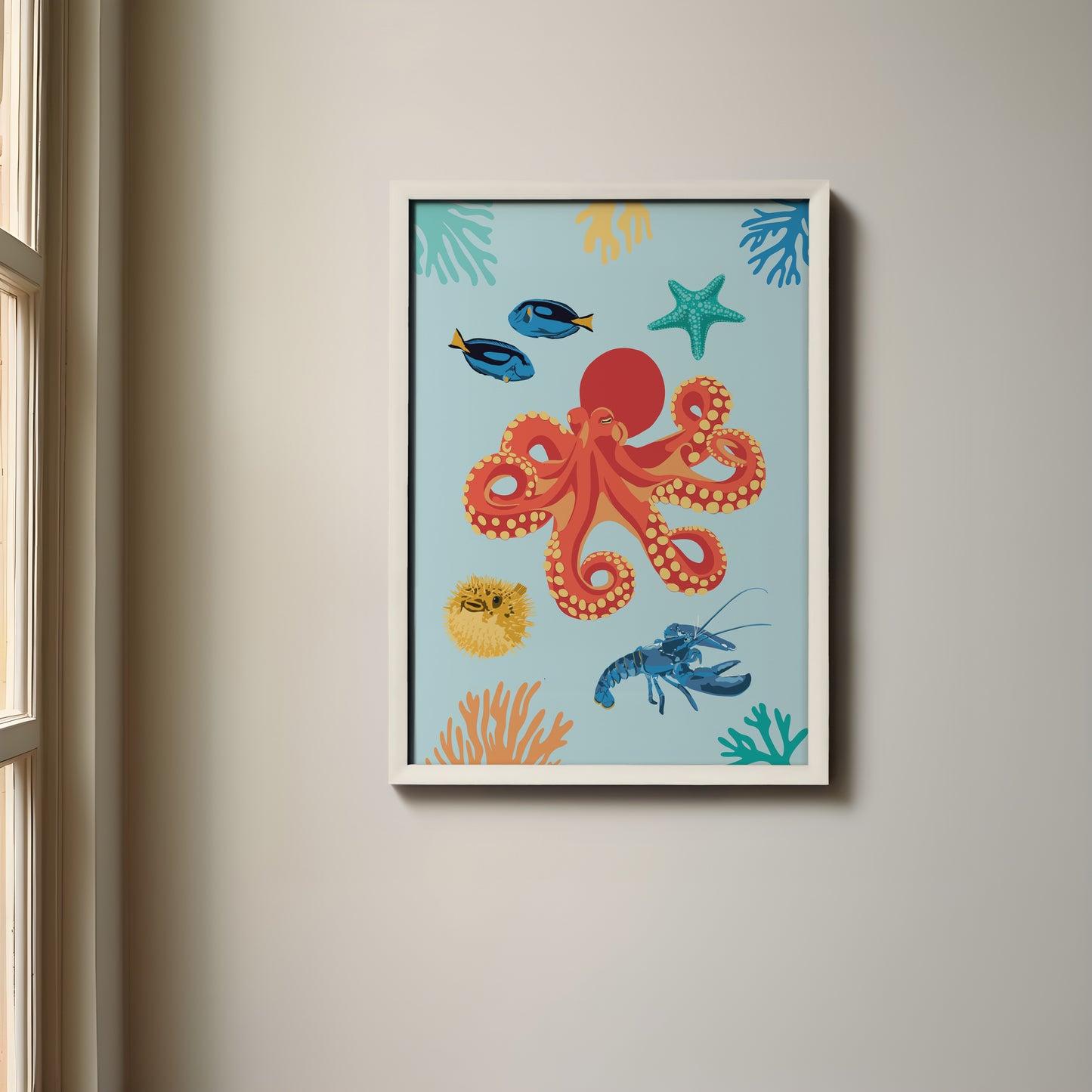Octopus Sea Creature Giclée Print