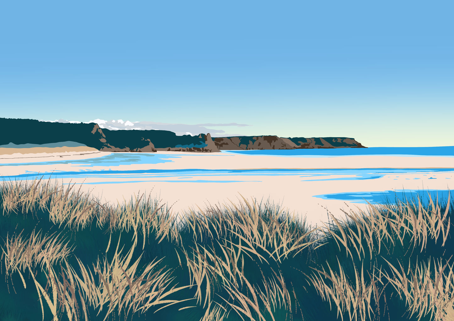 Oxwich Bay Giclée Print