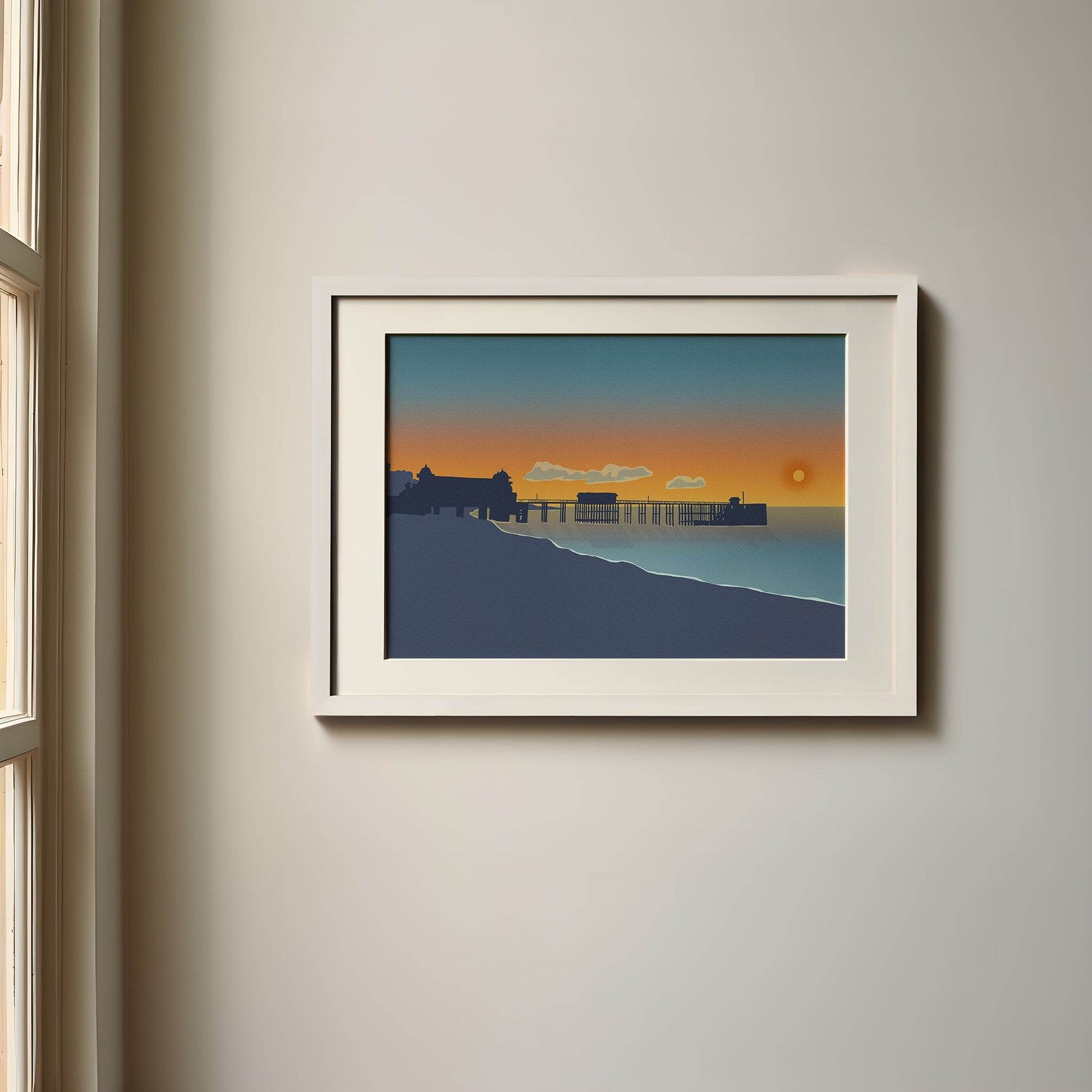 Sunrise over Penarth Pier Print - Chloe Evans Designs