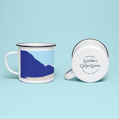 Penycwm to Newgale Enamel Mug - Chloe Evans Designs