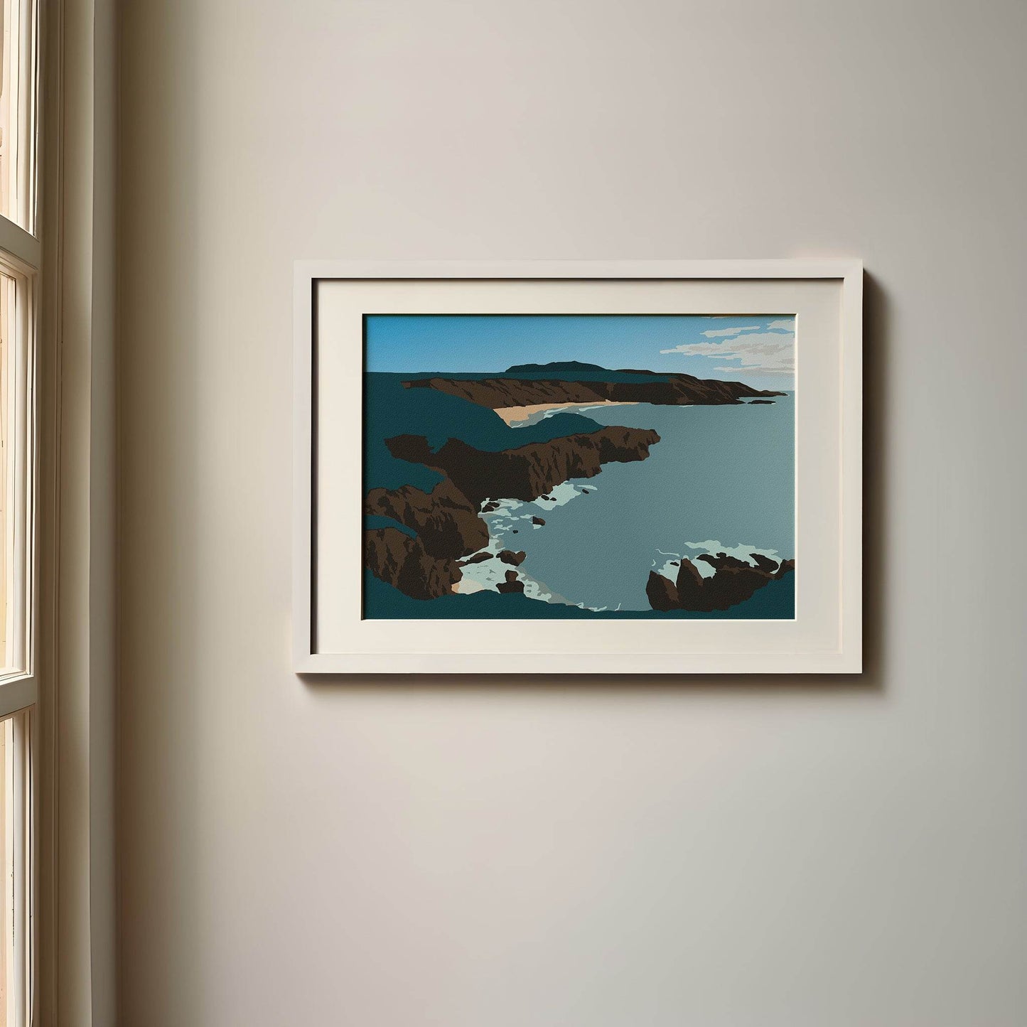 Porthor 'Whistling Sands' Print - Chloe Evans Designs