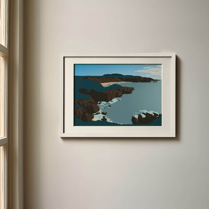 Porthor 'Whistling Sands' Print - Chloe Evans Designs