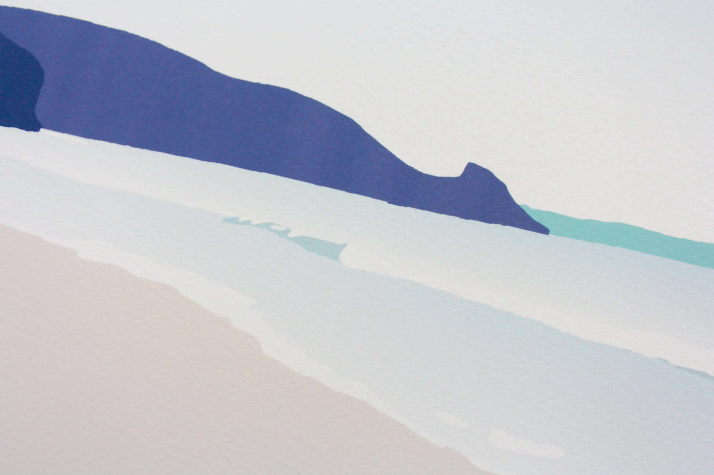 Close up of Rickets Head Newgale beach print