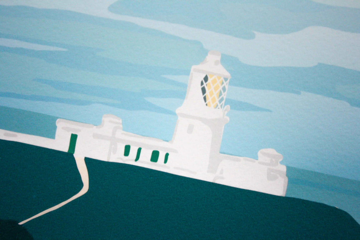 Close up of lighthouse on Strumble Head print