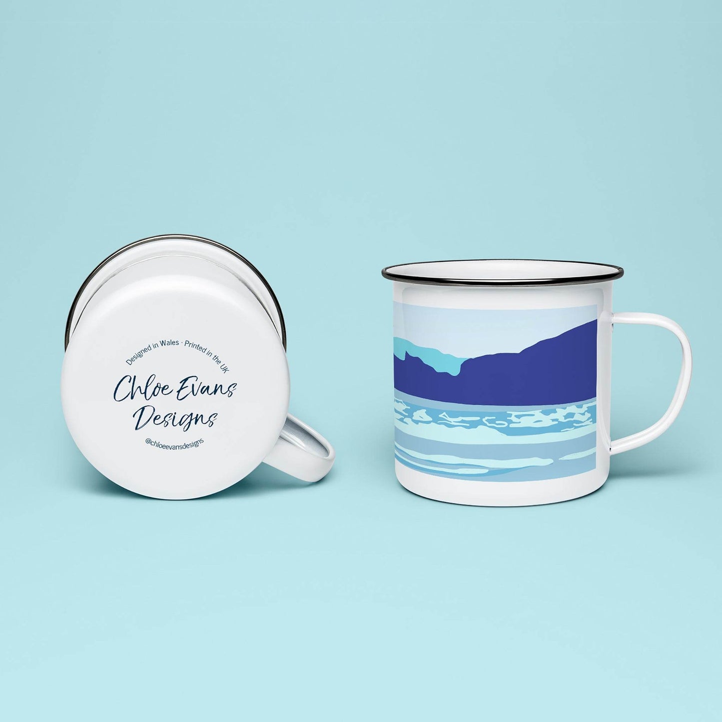 SUP Surf Paddleboard Enamel Mug - Chloe Evans Designs