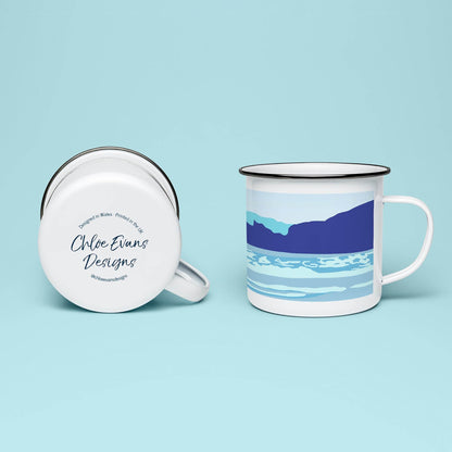 SUP Surf Paddleboard Enamel Mug - Chloe Evans Designs