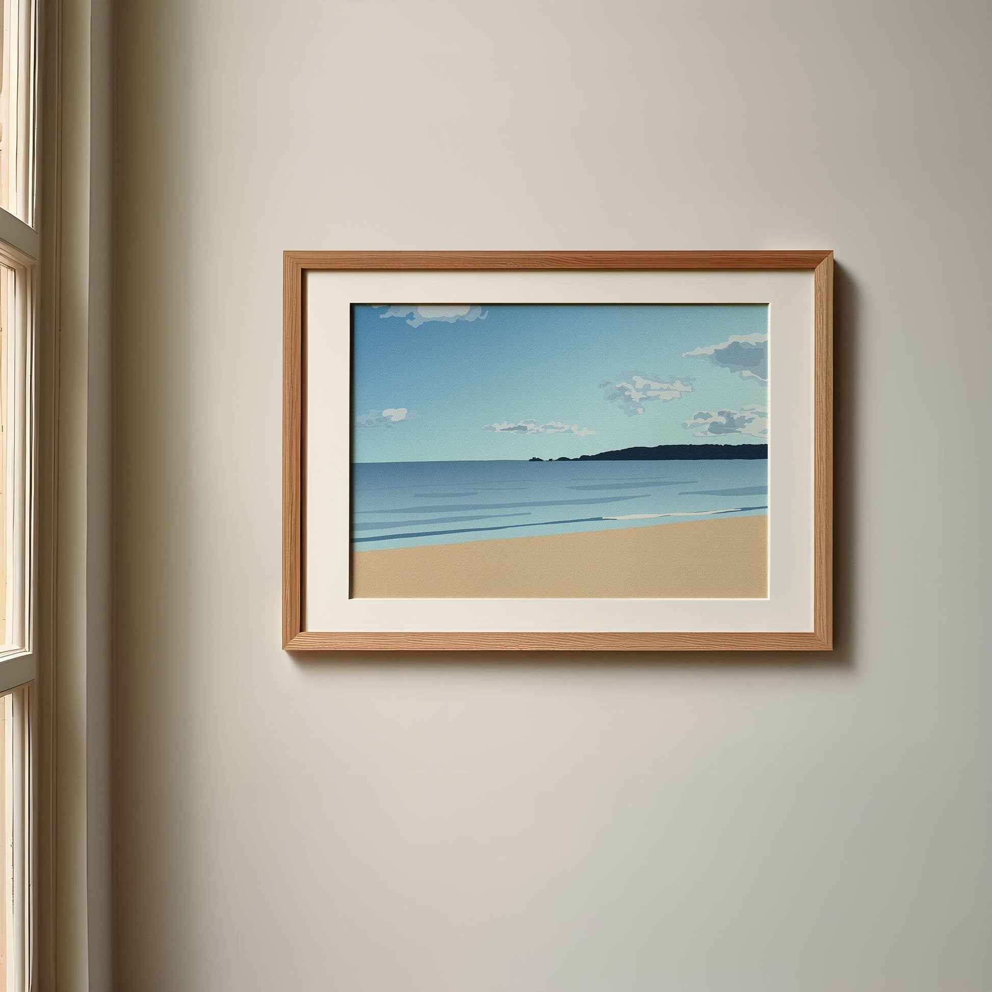 Swansea Bay & Mumbles Print - Chloe Evans Designs