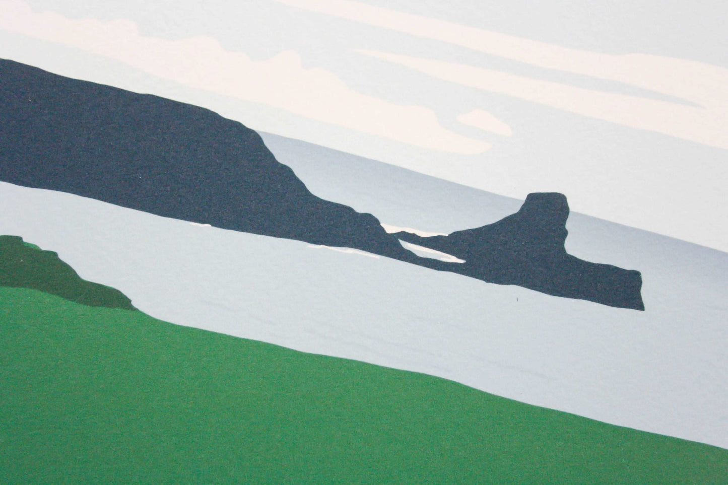 Close up of Worm's Head print